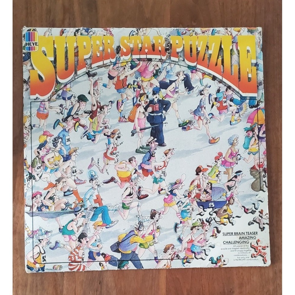 Blachon Marathon Heye Double Sided Super Star Puzzle Complete 1982